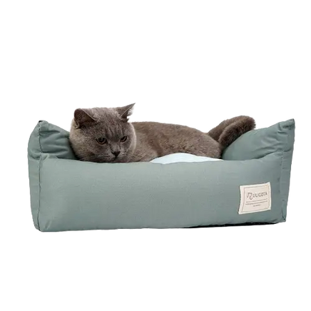 Small Green Cotton Pet Soft Bed for Cats and Dogs under 22 lbs. Buy for Dog