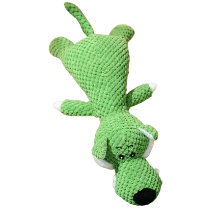 Green durable elephant dog toy for cognitive enhancement and playful mental stimulation. Buy for Dog
