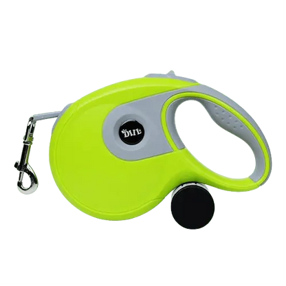 Green long retractable dog leash – 16ft or 26ft for any breed