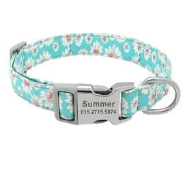 Personalized Dog Collar ID Name with Free Engraving, Waterproof, Suitable for All Dog Breeds