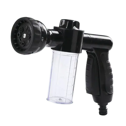 Durable ABS plastic sprayer suitable for garden watering, dog bathing, and car washing with multiple spray modes. Buy for Dog