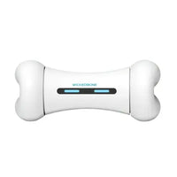 Dog playing with Interactive Smart Dog Bone in the park. BUY FOR DOG
