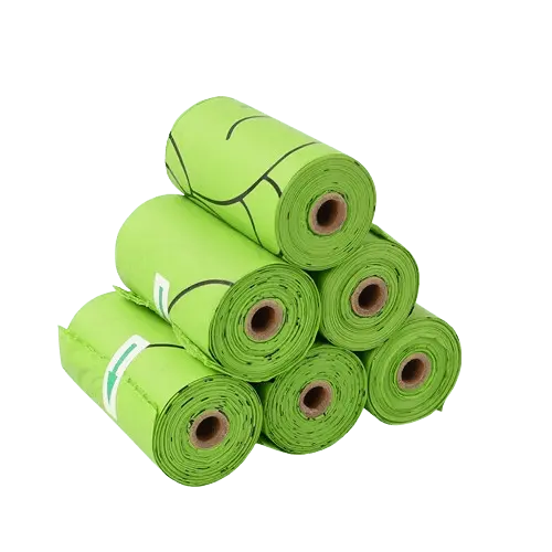 Compostable pet poop bags that are environmentally safe and help reduce plastic waste in landfills. Buy for Dog
