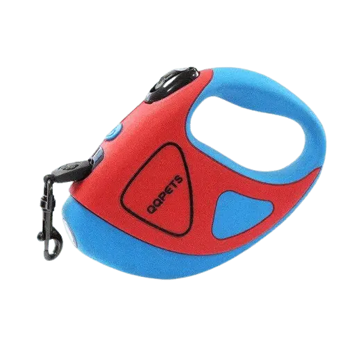 LED dog leash with built-in flashlight for night walks