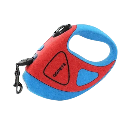 LED dog leash with built-in flashlight for night walks