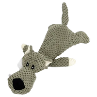 Light grey elephant-shaped dog toy for teeth cleaning, made from eco-friendly materials. Buy for Dog