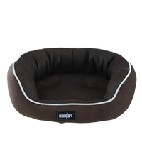 Chocolate small pet bed with hypoallergenic materials. Buy for Dog