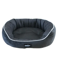 Large dark grey pet bed designed for all-season comfort. Buy for Dog