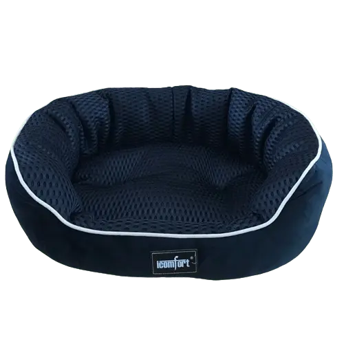 Large navy pet bed for senior dogs and cats. Buy for Dog