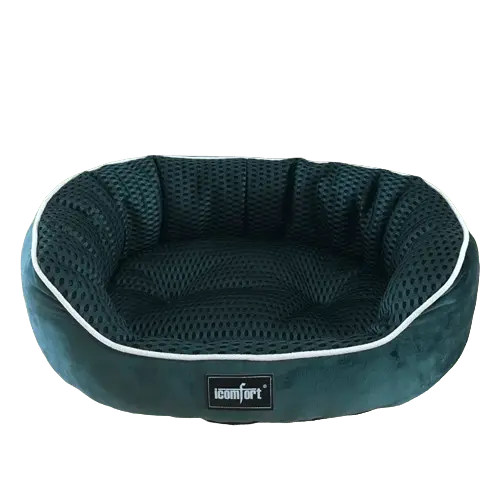 Large pine and cypress green pet bed for joint support. Buy for Dog