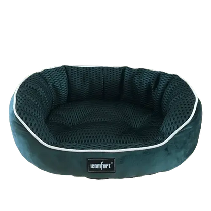 Large pine and cypress green pet bed for joint support. Buy for Dog