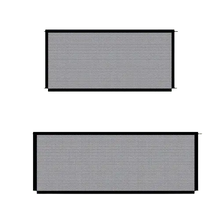 Freestanding mesh pet gate suitable for both dogs and cats.