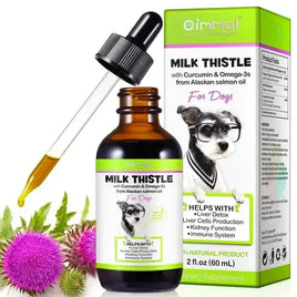 Milk Thistle for Dogs: Boost your dog's liver health with our milk thistle formula enriched with curcumin and omega-3. Buy for Dog