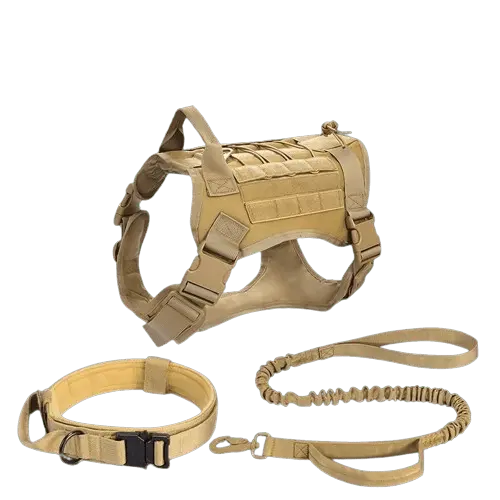 MOLLE-compatible dog vest with multiple gear pockets