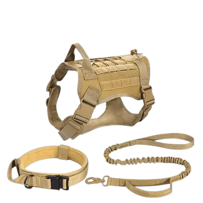 MOLLE-compatible dog vest with multiple gear pockets