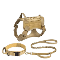 MOLLE-compatible dog vest with multiple gear pockets