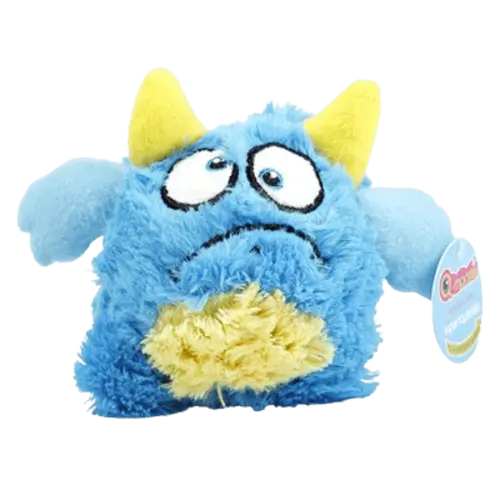Blue Monster Dog Toy 4.7in – Durable Chew Toy with Squeaker