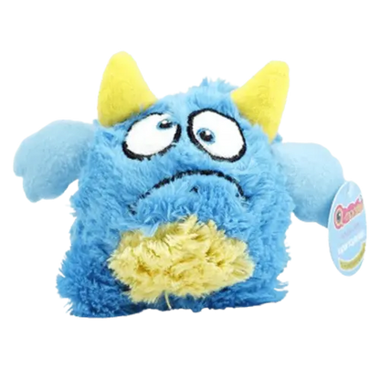 Blue Monster Dog Toy 4.7in – Durable Chew Toy with Squeaker
