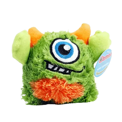 Green Monster Dog Toy 4.7in – Dental Health Chew Toy with Ball