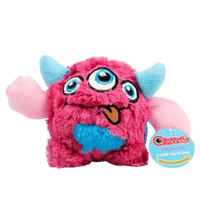 Red Rose Monster Dog Toy 4.7in – Durable Squeaky Chew Toy
