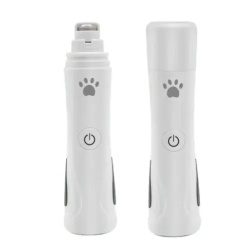 Nail trimmer for pets with LED light and safety guard – rechargeable grinder for dogs and cats.