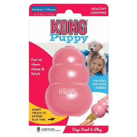 Interactive KONG puppy chew toy for mental enrichment and fun play. Buy for Dog