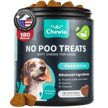 No Poo Chews for Dogs – Soft Coprophagia Deterrent with Probiotics and Digestive Enzymes – 180 Chews