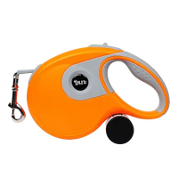 Orange dog leash – auto retractable for every dog size and breed