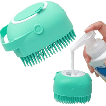 Soft silicone bristles for sensitive pet skin