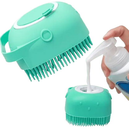 Soft silicone bristles for sensitive pet skin