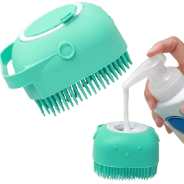 Soft silicone bristles for sensitive pet skin