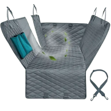 Gray pet car seat cover providing comfort and safety for pets during travel. BUY FOR DOG