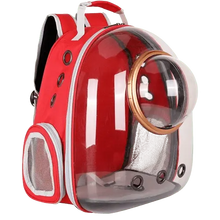 Transparent bubble window carrier backpack perfect for cats and small dogs. 
