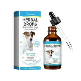 Pet Herbal Drops provide natural relief for cough and runny nose while boosting your pet's immune system. These veterinarian-approved herbal supplements are perfect for dogs and cats, enhancing their overall health and well-being. Buy for Dog