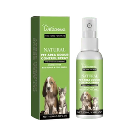 et odor eliminator spray for dogs and cats with natural ingredients to remove urine smell and bad odors from pet beds and furniture.