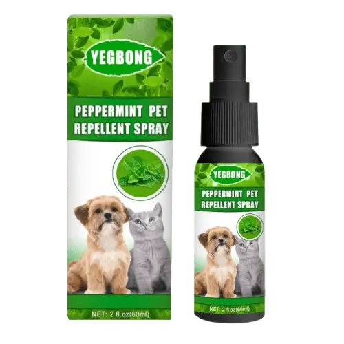 Pet repellent spray for dogs and cats to keep pets off furniture and indoor areas safely