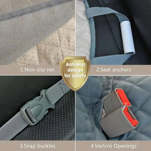 Universal fit pet car seat cover suitable for most cars, SUVs, and trucks. BUY FOR DOG
