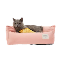 Medium Pink Cotton Pet Soft Bed, Perfect for Dogs and Cats up to 40 lbs. Buy for Dog