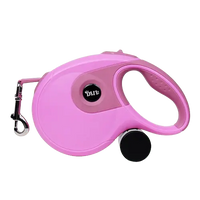 Pink retractable leash – 16ft and 26ft for puppies and adult dogs