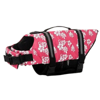 Cute Pink Floral Dog Vest, Ideal for Swimming. BUY FOR DOG