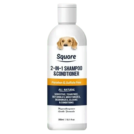 Premium 2-in-1 Dog Shampoo and Conditioner for sensitive skin. Paraben and sulfate-free, 100% natural plant-derived formula. Gently cleanses, detangles, and moisturizes, leaving your pet's coat healthy and shiny. Veterinary recommended and Whole Foods approved. Free and secure shipping, easy and secure payment, and a 30-day return policy. Buy for Dog