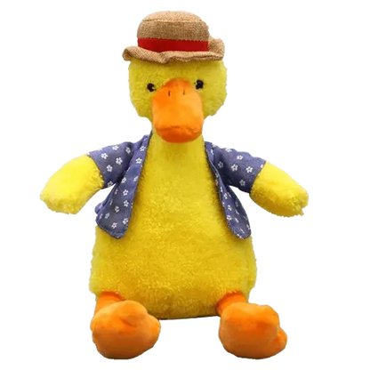 Playful yellow duck dog plush toy, designed to entertain and comfort. Buy for Dog