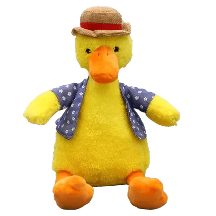 Playful yellow duck dog plush toy, designed to entertain and comfort. Buy for Dog