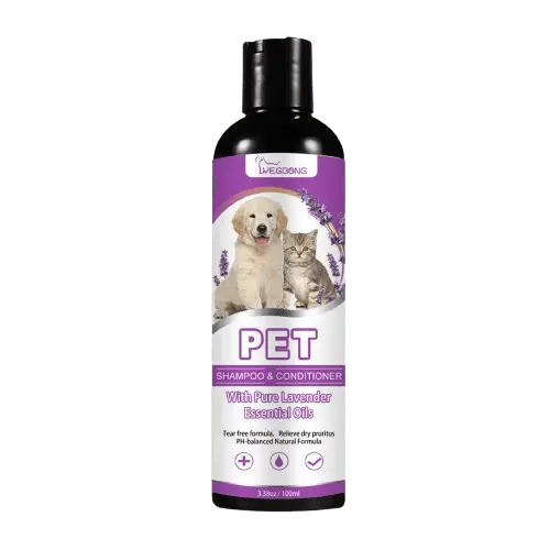 Premium pet shampoo and conditioner designed for sensitive skin, providing relief from itching and making hair soft and knot-free. Buy for Dog