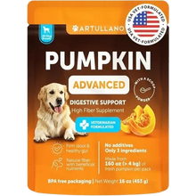 Pumpkin Advanced Digestive Support – high fiber dog supplement made in the USA.