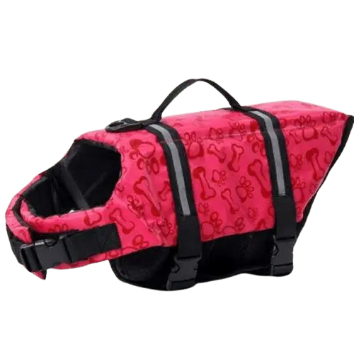 Red Paw Pattern Vest for Active Dogs. BUY FOR DOG