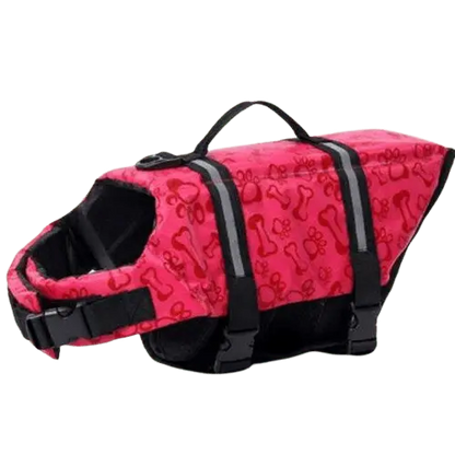 Red Paw Pattern Vest for Active Dogs. BUY FOR DOG