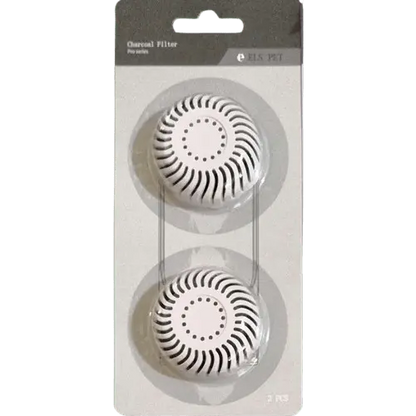 Replacement pink charcoal filters for portable dog water bottle.