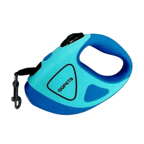 Retractable LED dog leash with ergonomic grip