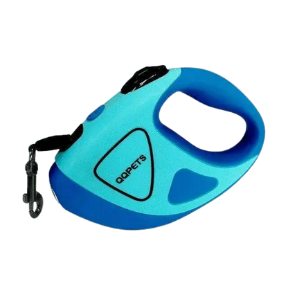 Retractable LED dog leash with ergonomic grip